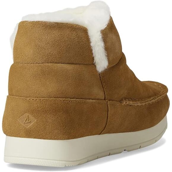 NWT Sperry Women's Duck Float Zip Seacycled Winter Boot Tan-Size 6.5 - Picture 4 of 5